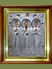 Икона «Три Святителя». Сертификат 110