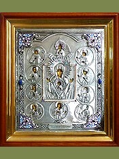 Икона Божией Матери «Знамение» Курская-Коренная. Сертификат 333