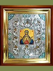 Икона Божией Матери «Знамение» Курская-Коренная. Сертификат 339