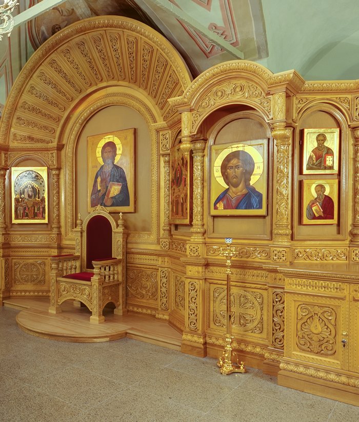 Горнее место в храме Богоявления Господня бывшего Богоявленского монастыря, г.Москва.