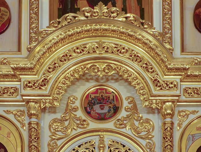 Фрагменты иконостаса храма Богоявления Господня бывшего Богоявленского монастыря, г.Москва.