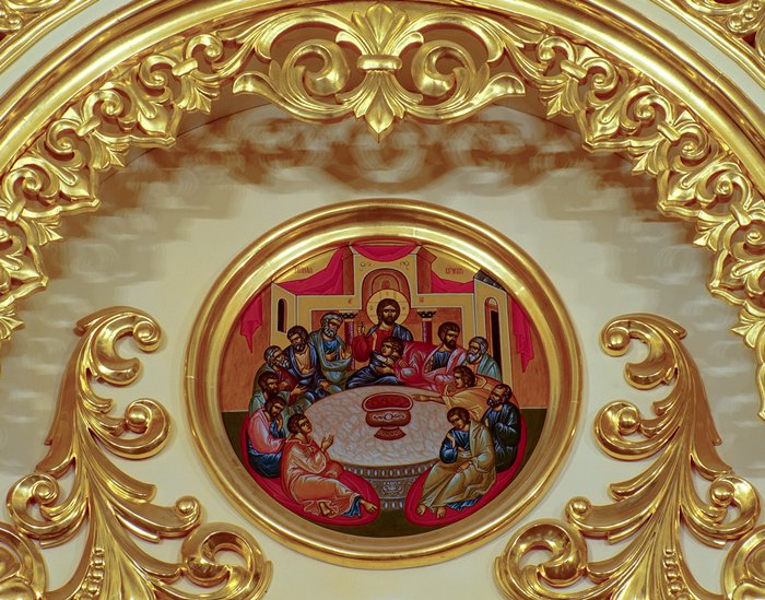 Фрагменты иконостаса храма Богоявления Господня бывшего Богоявленского монастыря, г.Москва.