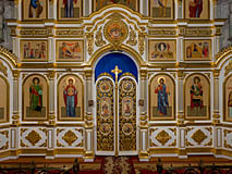 Иконостас Тихвинской церкви, г.Фатеж, Курская область