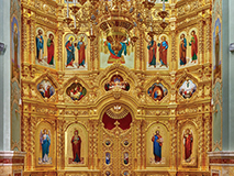 Иконостас в Соборе Казанской иконы Божией Матери, г.Ставрополь.