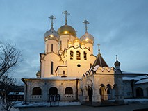 Гальванический иконостас и убранство в Успенской церкви (Зачатьевский монастырь), г. Москва.