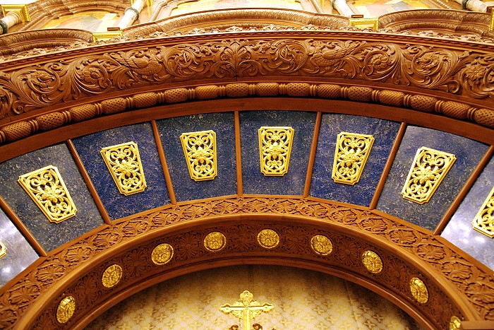 Фрагмент иконостаса Благовещенского кафедрального собора, г.Воронеж