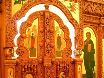 Иконостас Покровской церкви в усадьбе Марьино, с.Ивановское, Курская область.