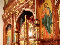 Иконостас в приделе прп. Иулиании в Рождественском соборе, Зачатьевский женский монастырь, г.Москва