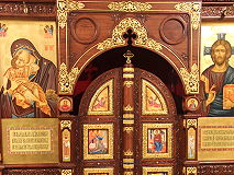 Иконостас в приделе Димитрия Солунского в Рождественском соборе, Зачатьевский женский монастырь, г.Москва
