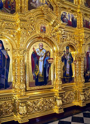Иконостас собора Рождества Пресвятой Богородицы, Курская-Коренная пустынь.